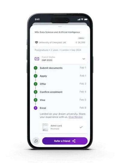 Apply directly via the app